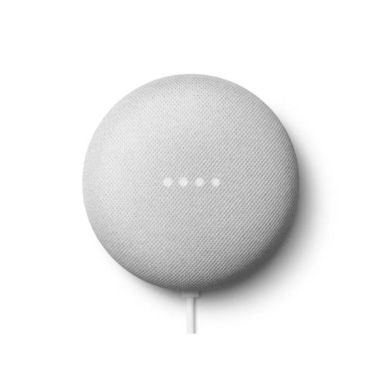 Google "Nest Mini" Sprachgesteuerter smarter Lautsprecher Kreide/Weiß