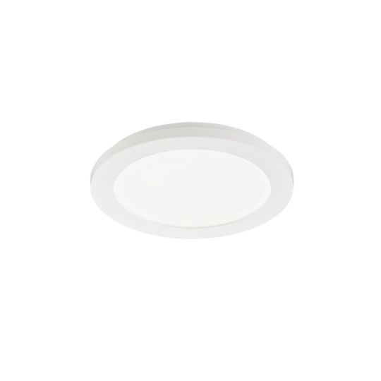 Fischer & Honsel LED-Deckenleuchte "GOTLAND" 10W Acrylglas creme/weiß  Ø220mm IP44