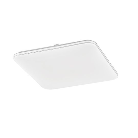 Fischer & Honsel LED-Deckenleuchte "PORTO" 44W Acrylglas weiß/chrom 485mm x 485mm