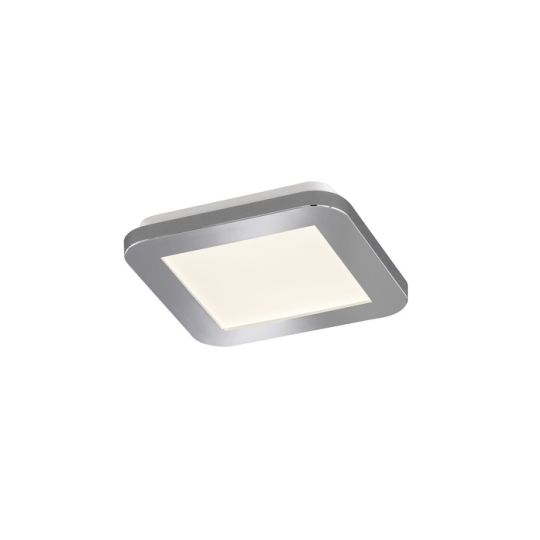 Fischer & Honsel LED-Deckenleuchte "GOTLAND" 8,5W Acrylglas weiß/chrom  170mm x 170mm IP44