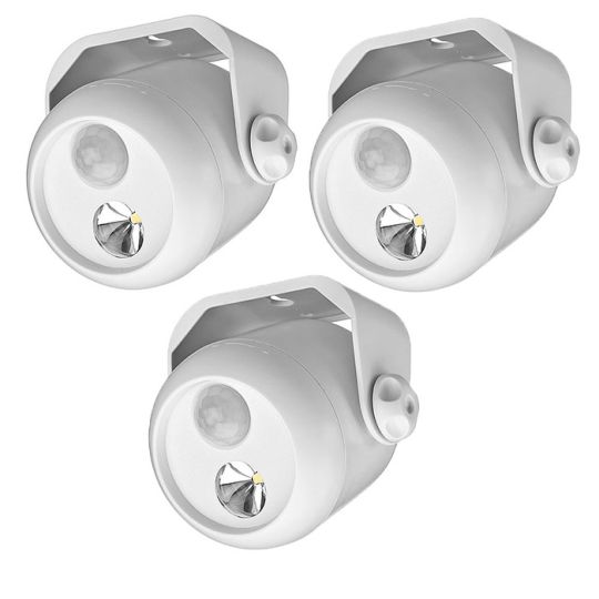 Mr Beams LED Mini Scheinwerfer weiß mit Bewegungsmelder MB300 3er Pack