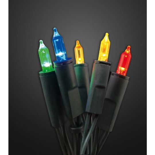 Hellum LED-Minilichterkette "Pisello" 7,35m 50 LED's RGYB farbig IP20