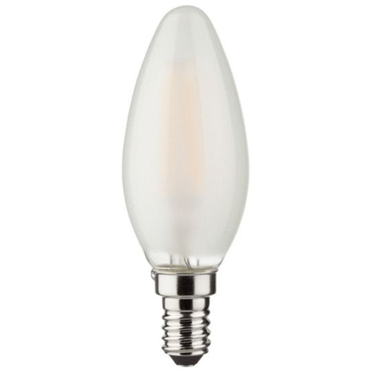 Müller-Licht LED Kerzenlampe 4W (40W) E14 827 360° NODIM matt