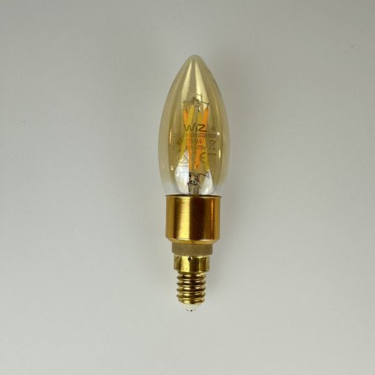 WiZ Smart LED Kerzenlampe "C35 Amber" E14 5,5W TW 822-855 Klar/ 40W-Ersatz