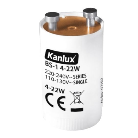 Kanlux Starter "BS-1" 4-22W Einzelbetrieb für Leuchtstofflampen