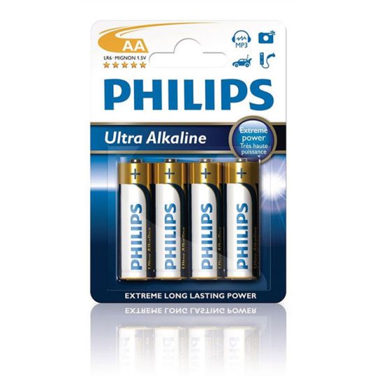 Philips Mignon Extra long lasting power AA Batterie Ultra Alkaline LR6 4er Pack