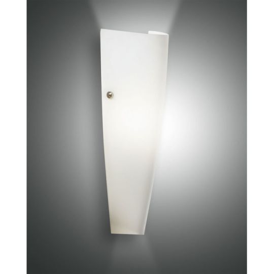 Fabas Luce Wandleuchte Dedalo 1x75W E27 Metallgestell und geblasenes Glas weiß