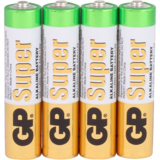 GP Batterie Super Alkaline LR03 AAA Micro 1,5V 4er