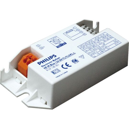 Ballast -  HF-MatchboxBLUE für PL/TL Lampen HF-M BLUE 124 SH TL/TL5/PL-L 230-240V