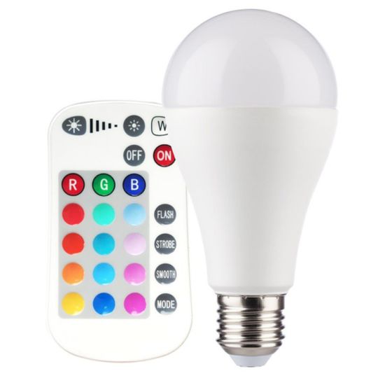 Müller Licht LED Birnenform 10W (60W) E27 RGB+827 mit Fernbedienung