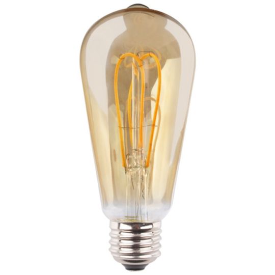 Müller-Licht goldene LED Rustikalampe  4W (25W) E27 820 NODIM gold flex