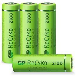 GP Mignon AA Akku Batterie ReCyko LR06 1,2V wiederaufladbar 4er Blister