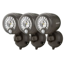 Mr Beams helle LED Scheinwerfer mit Bewegungsmelder MB360XT 3er Pack braun