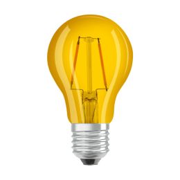 Osram gelbe LED Birnenlampe Star Decor Classic A 2,5W E27 NODIM