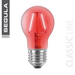 Segula LED Birnenlampe Classic rot 2W E27 NODIM