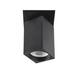 Kanlux schwarze schwenkbare Deckenleuchte CHIRO max.35W GU10 eckig