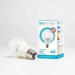 BIOVITAE LED Birnenlampe E27 9W (60W) 840 Spezial Antivirus UV-Frei