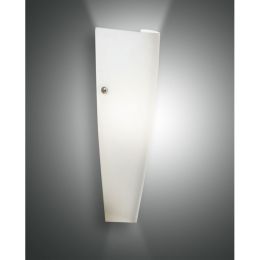 Fabas Luce Wandleuchte Dedalo 1x75W E27 Metallgestell und geblasenes Glas weiß