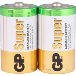 GP Batterie Super Alkaline LR20 D Mono 1,5V 2er-Pack
