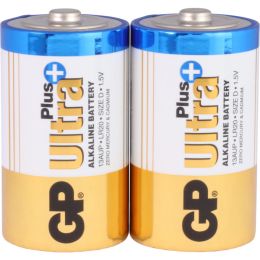 GP Batterie Ultra Plus Alkaline LR20 D Mono 1,5V 2er