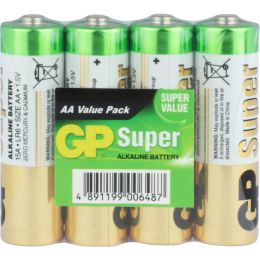 GP Batterie Super Alkaline LR06 AA Mignon 1,5V 4er