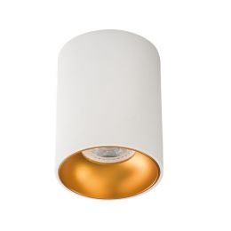 Kanlux weiß-goldene LED Deckenleuchte RITI max. 25W Ø85mm