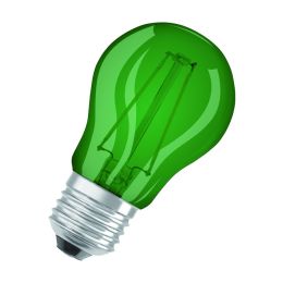 Osram grüne LED Tropfenlampe Star Decor 1,6W E27 NODIM