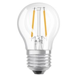 Osram LED Tropfenlampe PARATHOM CLASSIC B 1,5W (15W) E27 827 NODIM