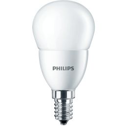 Philips LED Tropfenlampe CorePro 7W (60W) E14 827 360° NODIM matt