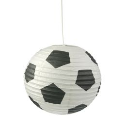 Niermann Papier-Ballon-Pendelleuchte in Fußballoptik