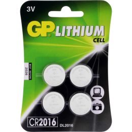 GP Knopfzelle CR2016 Lithium 3V 4er